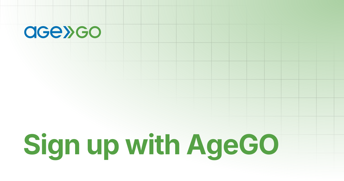 Sign up with AgeGO | AgeGO Docs